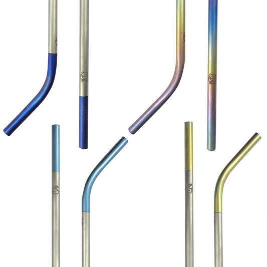 SILCA TITANIUM STRAW SET - AQUA