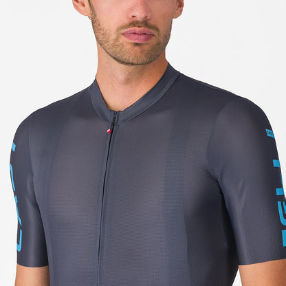 CASTELLI ENTRATA APEX JERSEY TWILIGHT BLUE/NEON COBALT