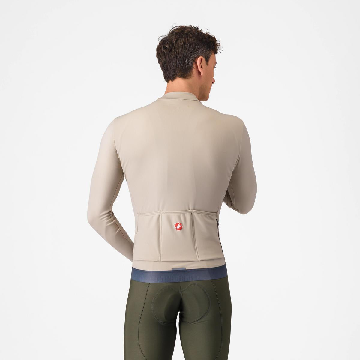 CASTELLI ESPRESSO THERMAL JERSEY CLAY/DARK GRAY