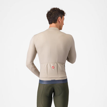 CASTELLI ESPRESSO THERMAL JERSEY CLAY/DARK GRAY