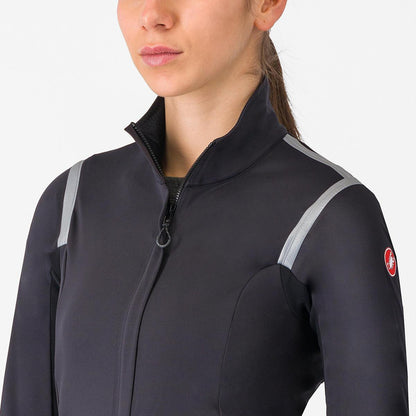 CASTELLI PERFETTO RoS 3 WOMENS JACKET LIGHT BLACK/SILVER REFLEX