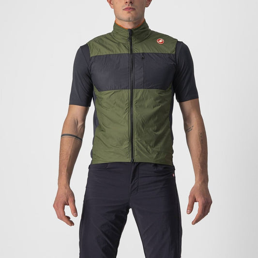 CASTELLI UNLIMITED PUFFY VEST LIGHT MILITARY GREEN/DARK GRAY