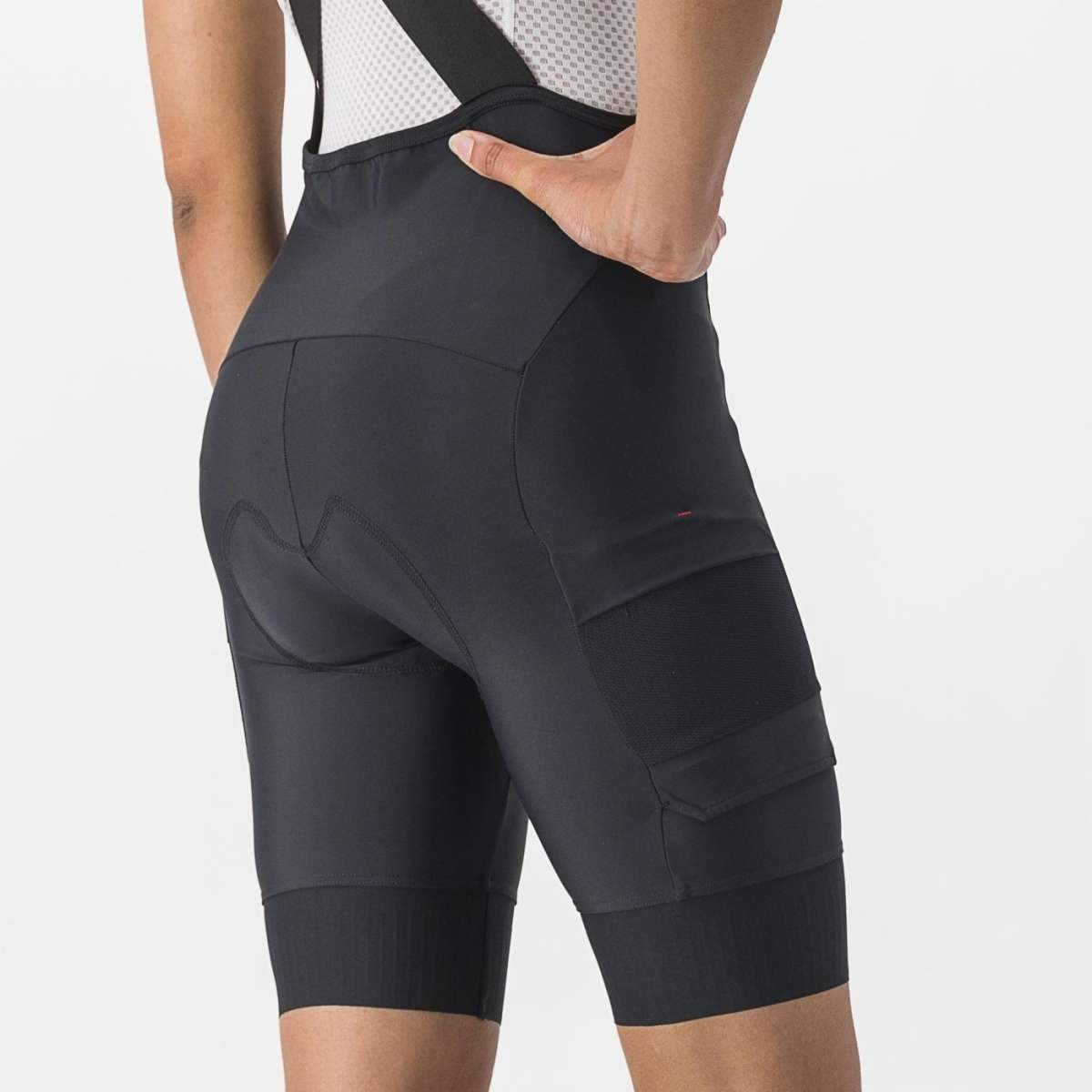 CASTELLI UNLIMITED CARGO WOMENS BIBSHORT BLACK