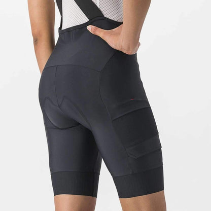 CASTELLI UNLIMITED CARGO WOMENS BIBSHORT BLACK