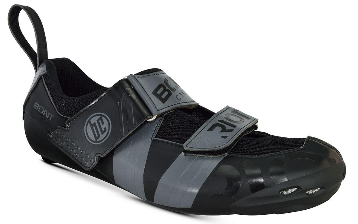 BONT RIOT TR+ BLACK & CHARCOAL STANDARD FIT