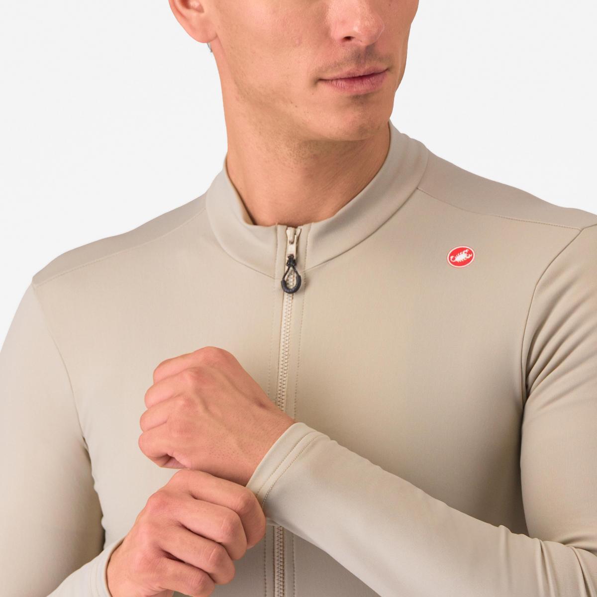 CASTELLI ESPRESSO THERMAL JERSEY CLAY/DARK GRAY