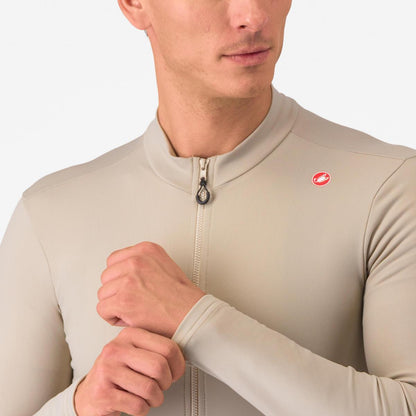CASTELLI ESPRESSO THERMAL JERSEY CLAY/DARK GRAY