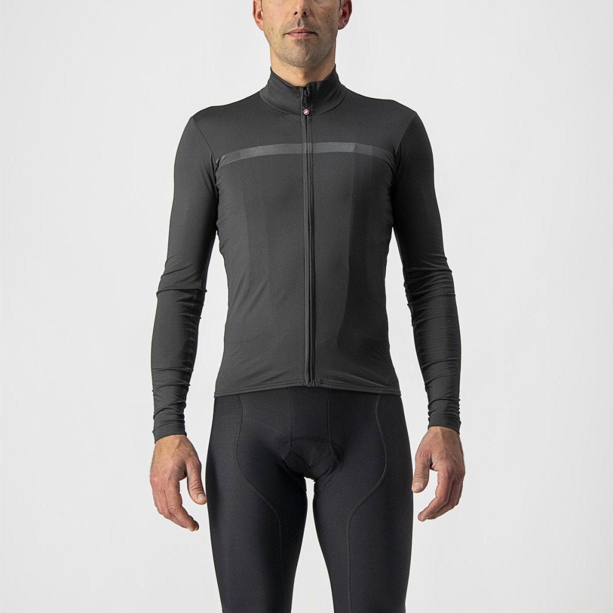 CASTELLI PRO THERMAL MID LS JERSEY DARK GREY