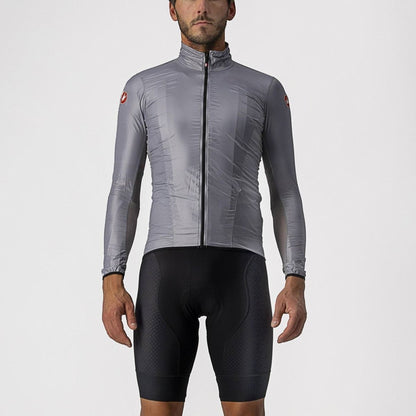 CASTELLI ARIA SHELL JACKET SILVER GRAY