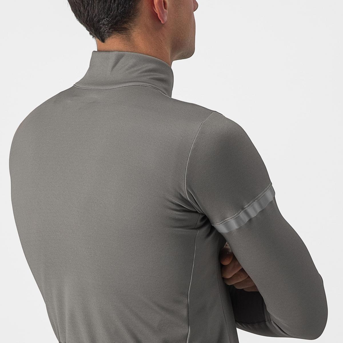 CASTELLI FONDO 2 JERSEY FZ NICKEL GRAY/BLUE REFLEX