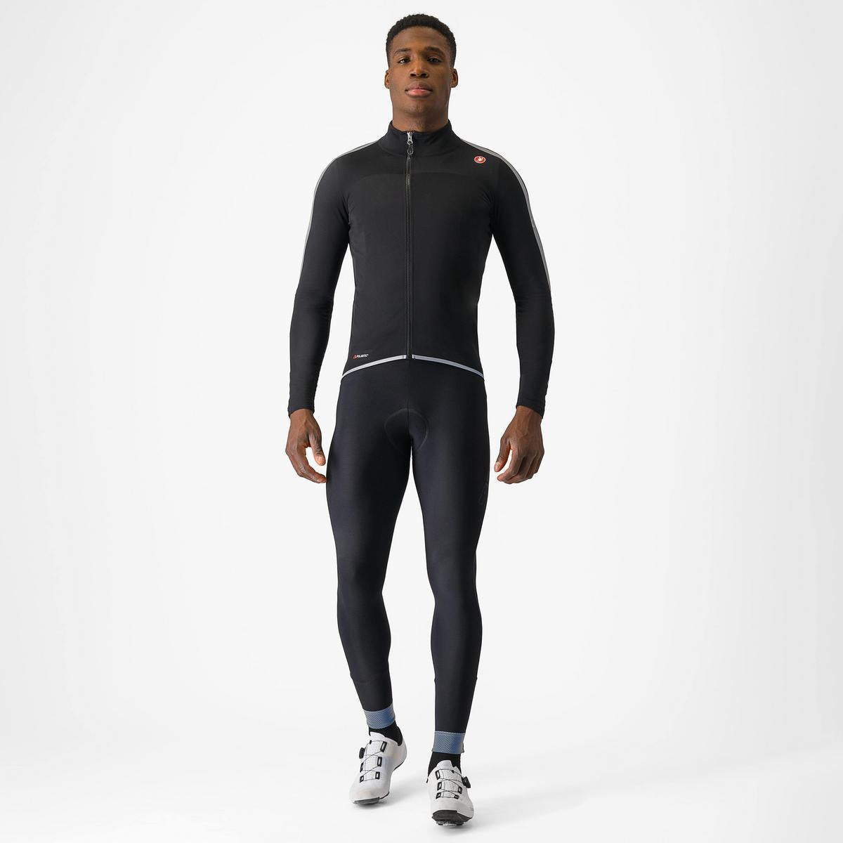 CASTELLI ULTRA RAIN CAPE BLACK/SILVER REFLEX