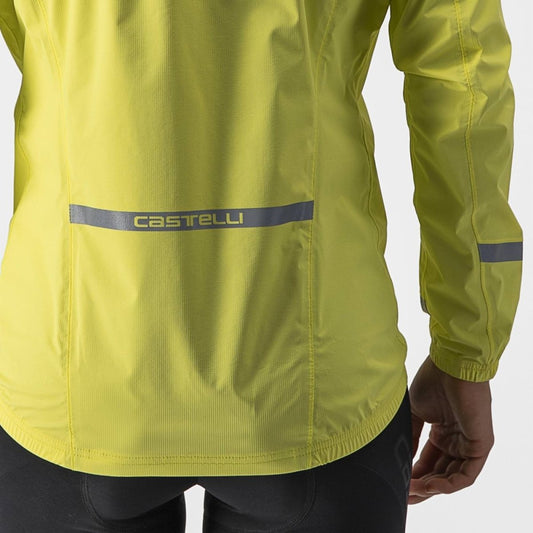 CASTELLI EMERGENCY 2 WOMENS RAIN JACKET BRILLIANT YELLOW