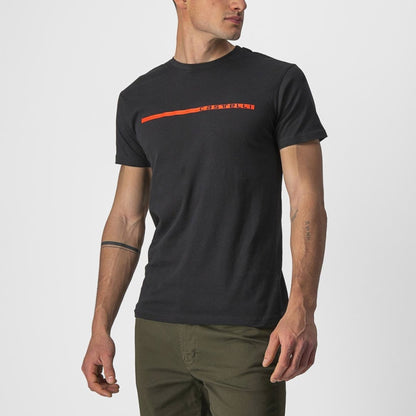 CASTELLI VENTAGLIO TEE BLACK/RED