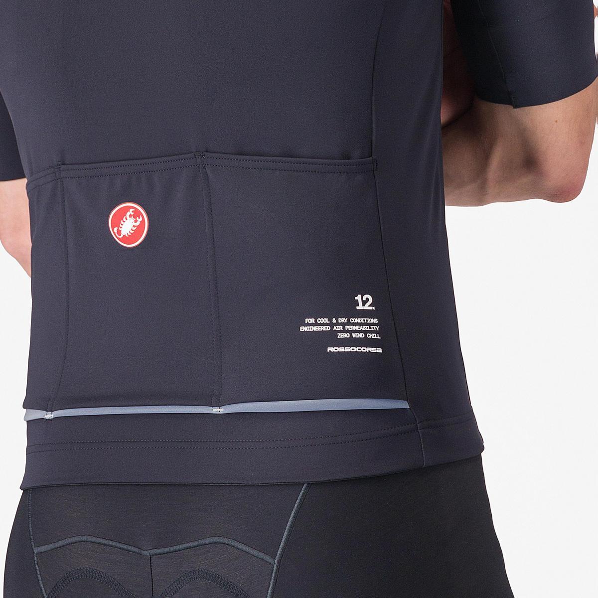 CASTELLI DO.DI.CI. SHORT SLEEVE JACKET LIGHT BLACK