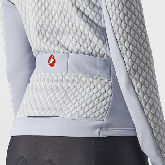CASTELLI SFIDA 2 JERSEY FZ SILVER GRAY/WHITE